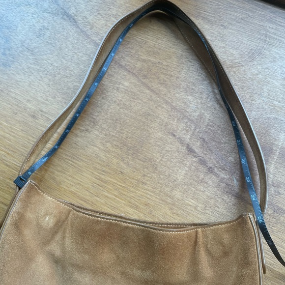 RARE Suede Mansur Gavriel shoulder bag- gorgeous camel color! - Picture 14 of 14